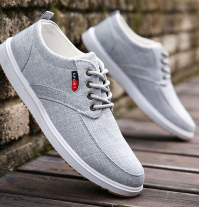 Men's Lace-up Canvas Shoes Casual Men