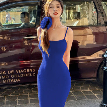 Spaghetti Strap Long Dress Women