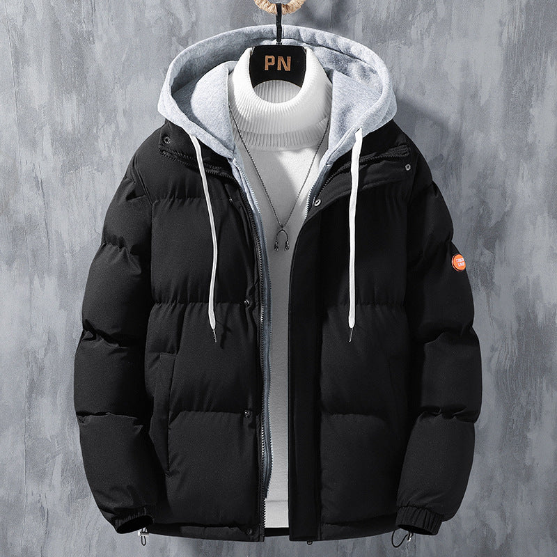 Hooded Jacket Men Winter Windproof
