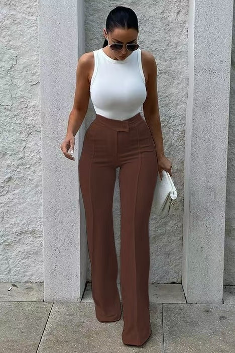 Slim Straight-leg Pants