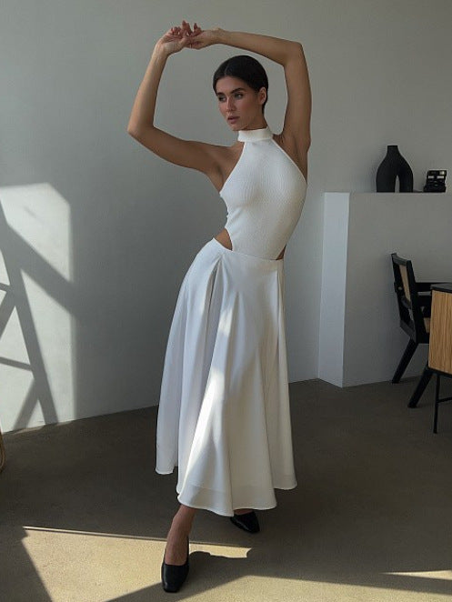Graceful Satin Satin Long Skirt