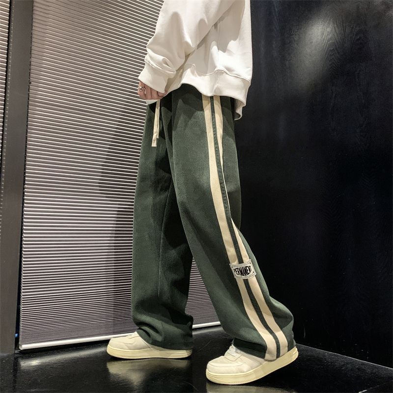 Men's Pants Autumn New Straight Loose Wide Leg