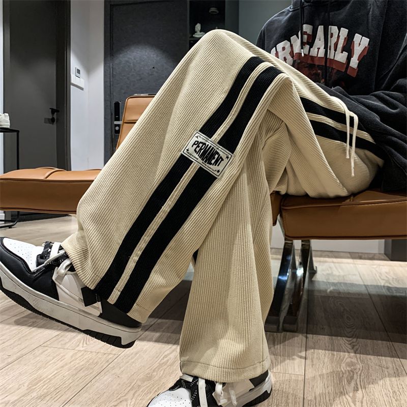 Men's Pants Autumn New Straight Loose Wide Leg