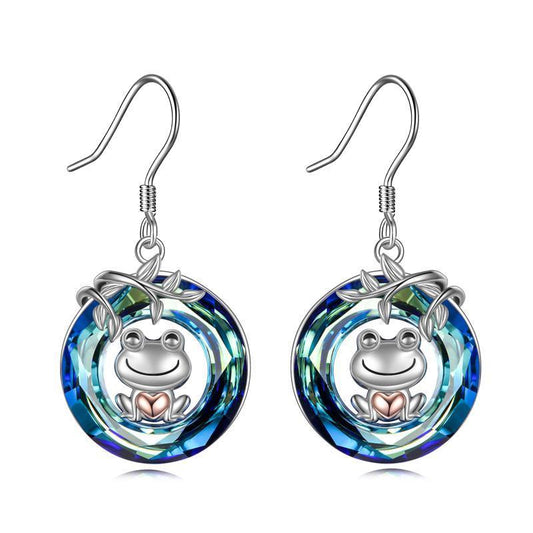 Earrings with Crystal for Women Sterling Silver