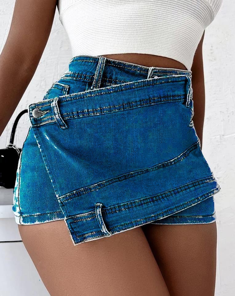 Skinny Mini Skorts Skirt