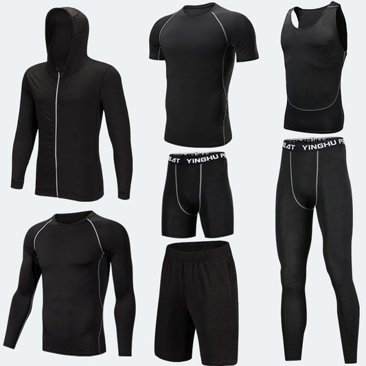 Running Workout Clothes Men 7pcs Compression