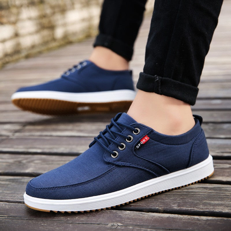 Men's Lace-up Canvas Shoes Casual Men