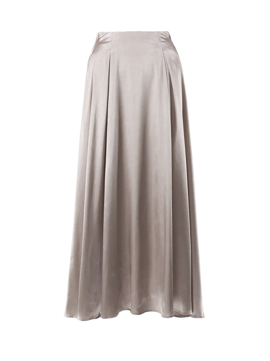 Graceful Satin Satin Long Skirt