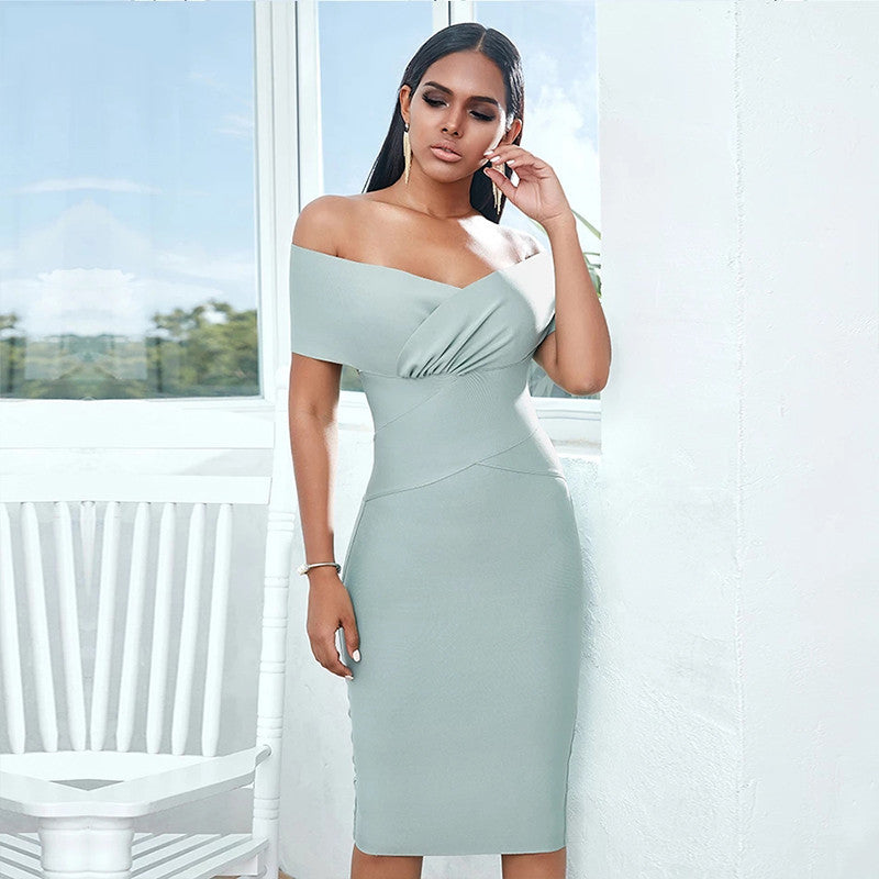 Bandage Dress Women Off Shoulder