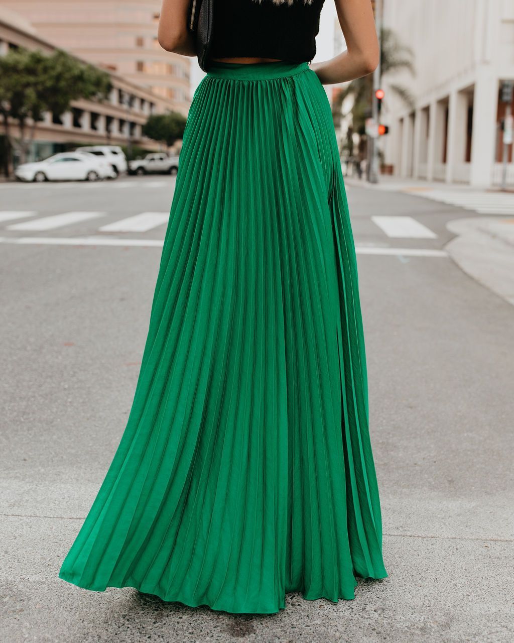 Girls High Waist Long Skirt