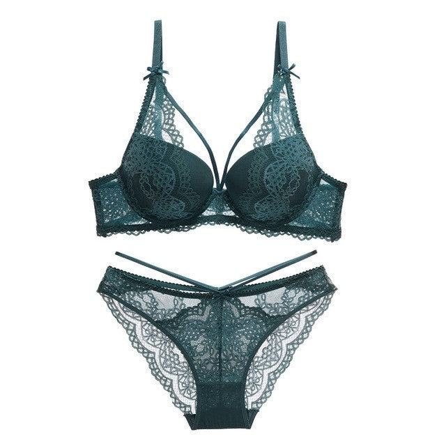 Green Underwear Set Women