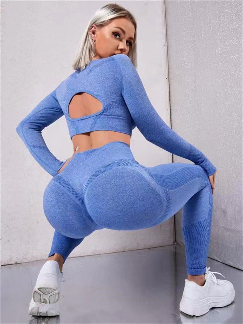 2pcs Sports Suits Long Sleeve