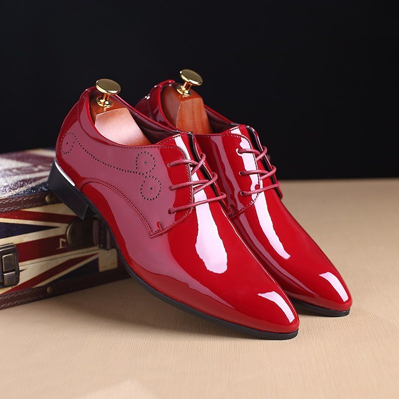Men Leather Shoes Men Business Casual Dress Shoes Business
