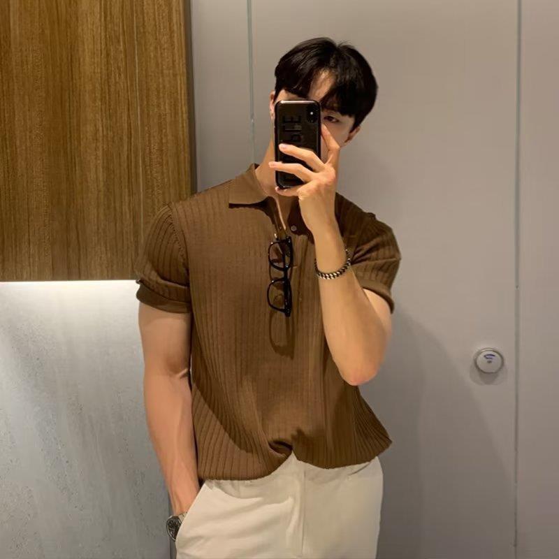 Lapel Polo Shirt Men's Fashion Brand Casual