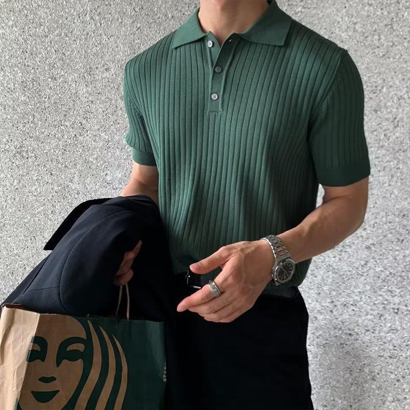 Lapel Polo Shirt Men's Fashion Brand Casual