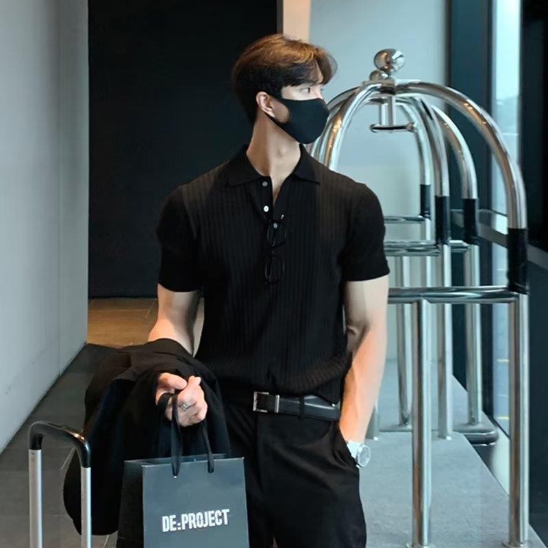 Lapel Polo Shirt Men's Fashion Brand Casual