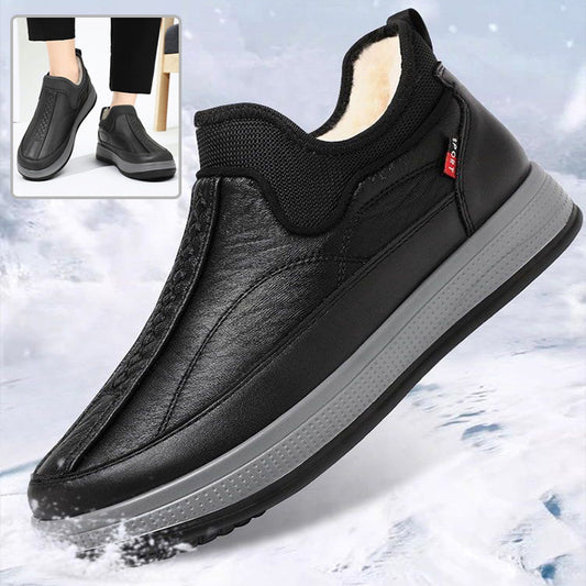 Winter Warm Fleece Snow Boots Round-toed Platform Ankle Boot Fashion Simple Non-slip Flat Cotton