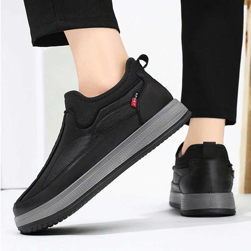 Winter Warm Fleece Snow Boots Round-toed Platform Ankle Boot Fashion Simple Non-slip Flat Cotton