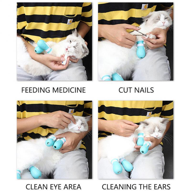 Adjustable Cat Foot Claw Cover Anti-Scratch Prickly Nail Glove Cat