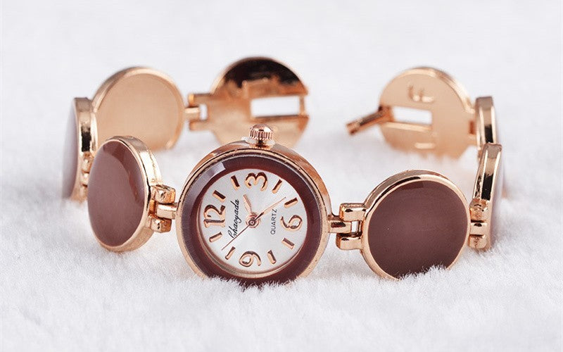 Women Watch Ladies Nobler Fashion Casual 5 Colors Wafer