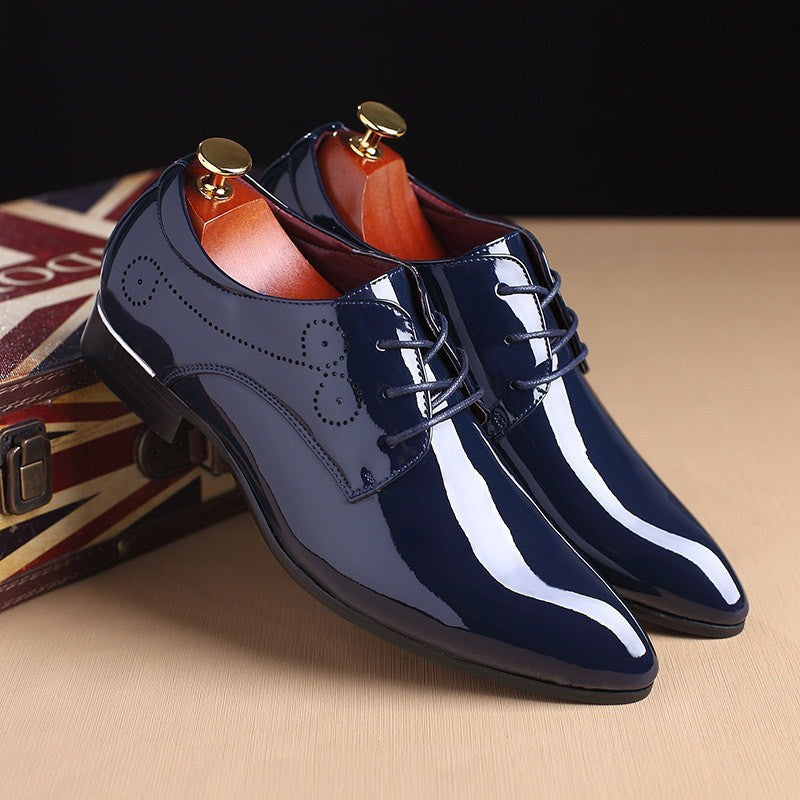Men Leather Shoes Men Business Casual Dress Shoes Business
