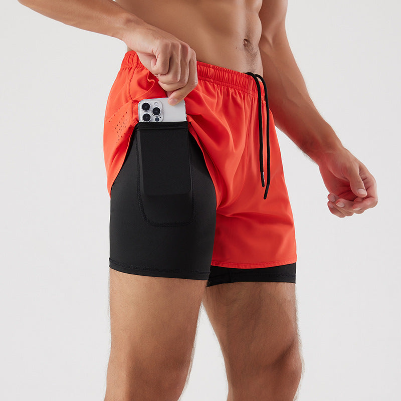 Double-layer Fitness Shorts