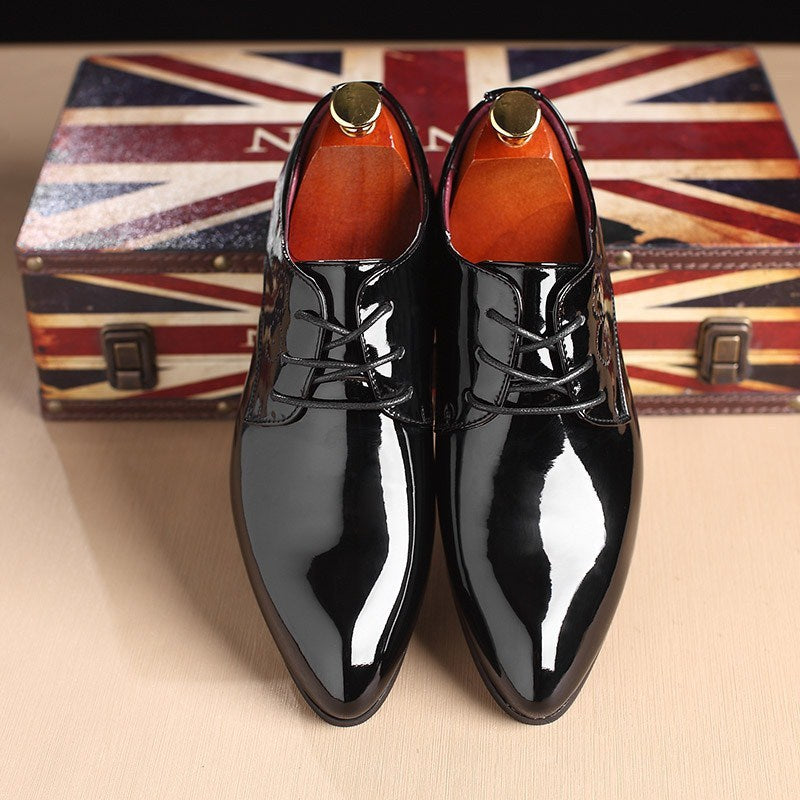 Men Leather Shoes Men Business Casual Dress Shoes Business