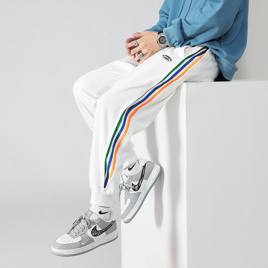 Contrast Color Loose Tappered Student Versatile