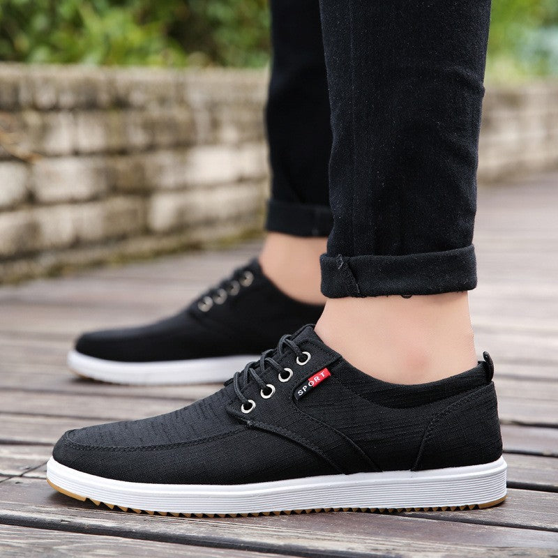 Men's Lace-up Canvas Shoes Casual Men