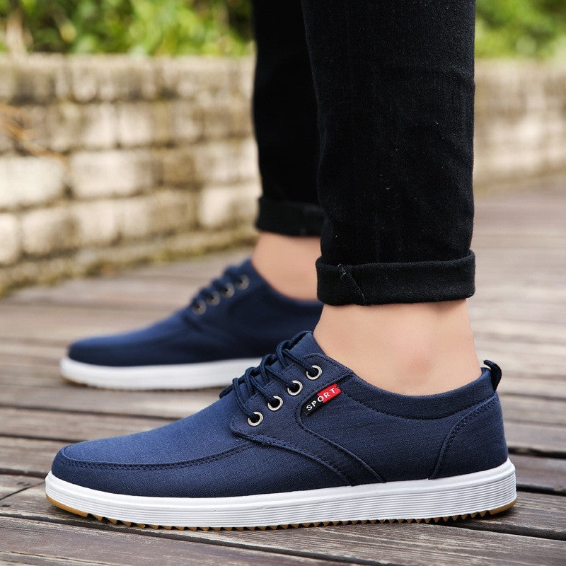 Men's Lace-up Canvas Shoes Casual Men