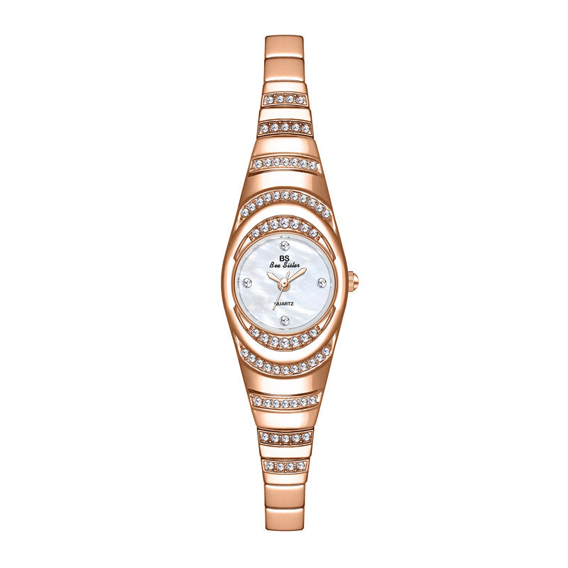 Ladies Gold Watch Diamond Wristwatch Female