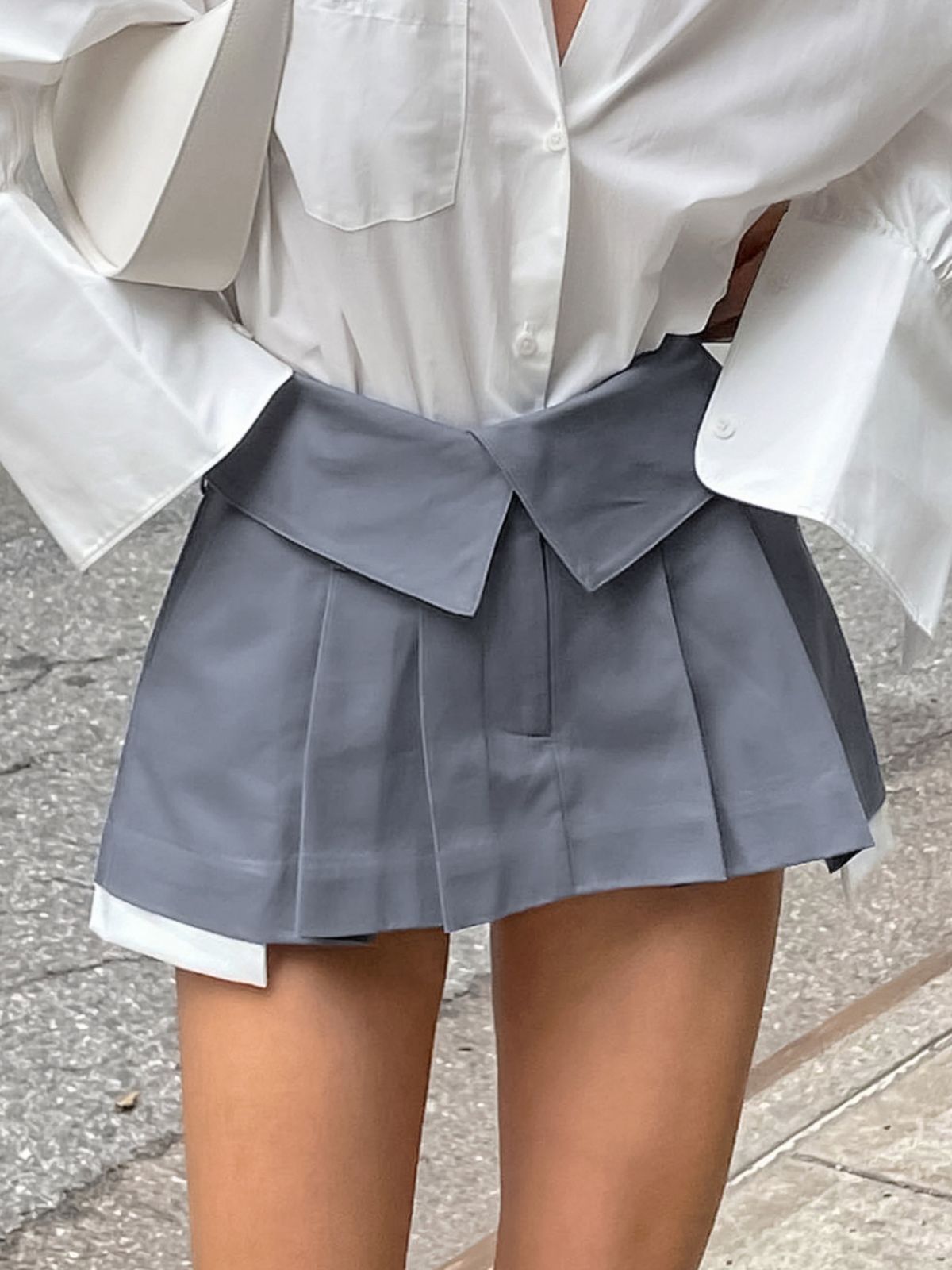 Short Pleated Skirt