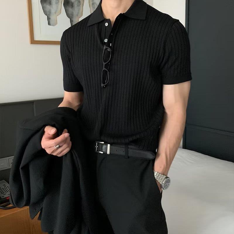Lapel Polo Shirt Men's Fashion Brand Casual