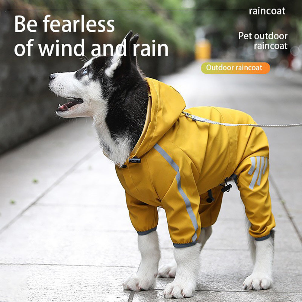 Dog Raincoat With Reflective