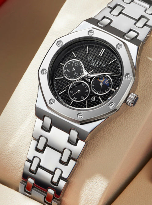 Women's Watch Luminous Steel Strap Calendar