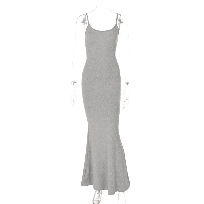 Spaghetti Strap Long Dress Women