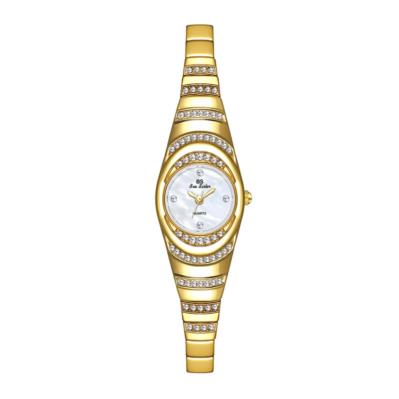 Ladies Gold Watch Diamond Wristwatch Female