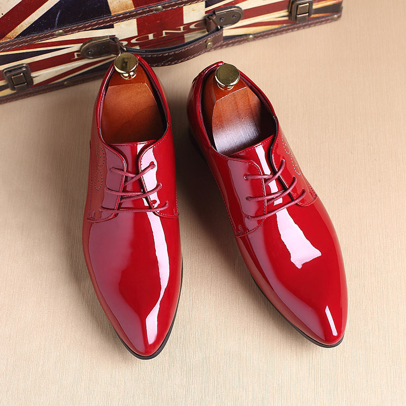 Men Leather Shoes Men Business Casual Dress Shoes Business