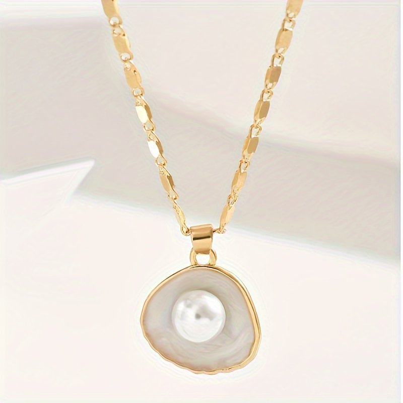 Baroque Pearl Pendant Necklace For Women Pearl Gold Pendant Necklace For Women Vintage Pearl Jewelry