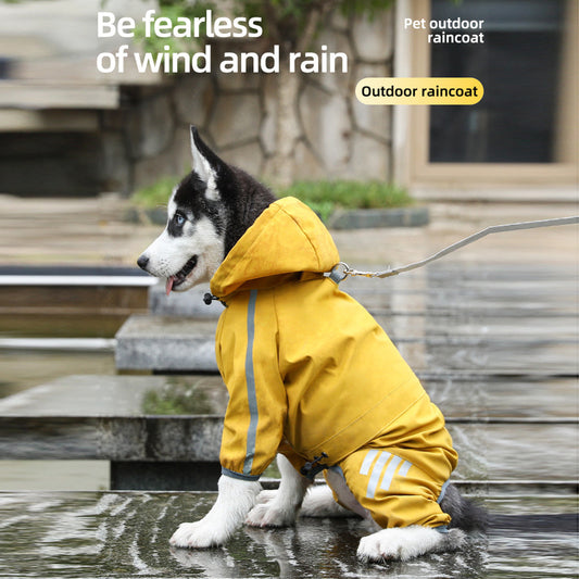 Dog Raincoat With Reflective