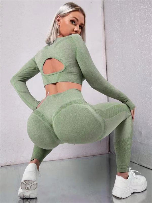 2pcs Sports Suits Long Sleeve