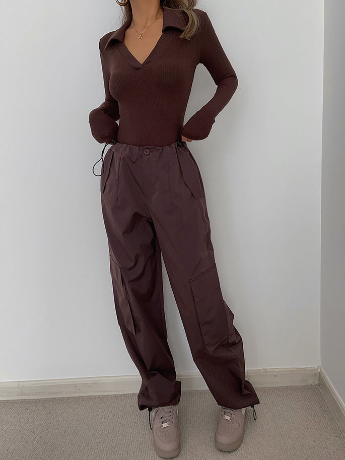 Retro Street High Street Three-dimensional Trousers With Sense