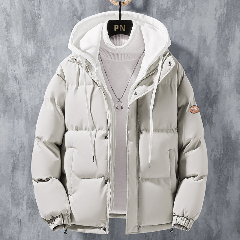 Hooded Jacket Men Winter Windproof