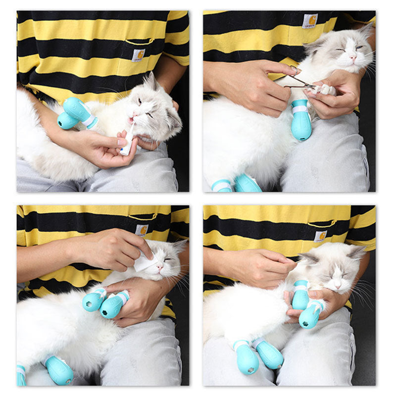 Adjustable Cat Foot Claw Cover Anti-Scratch Prickly Nail Glove Cat