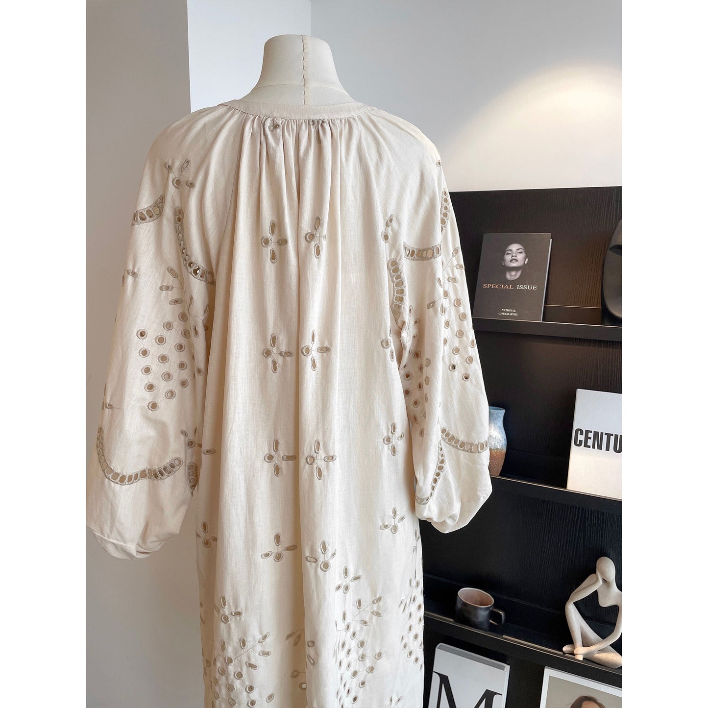 Retro Ethnic Travel Holiday Embroidered Long Dress
