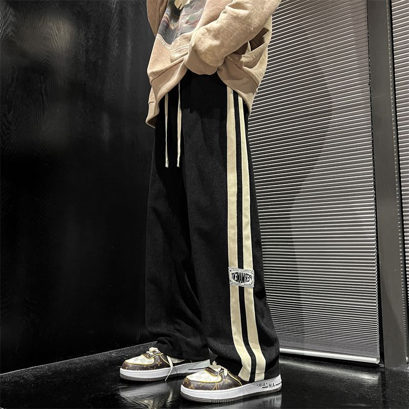 Men's Pants Autumn New Straight Loose Wide Leg