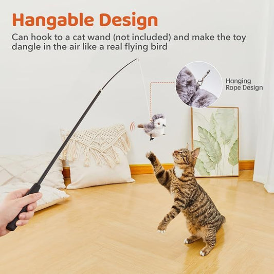 Cat Toys Flapping Bird No Flying