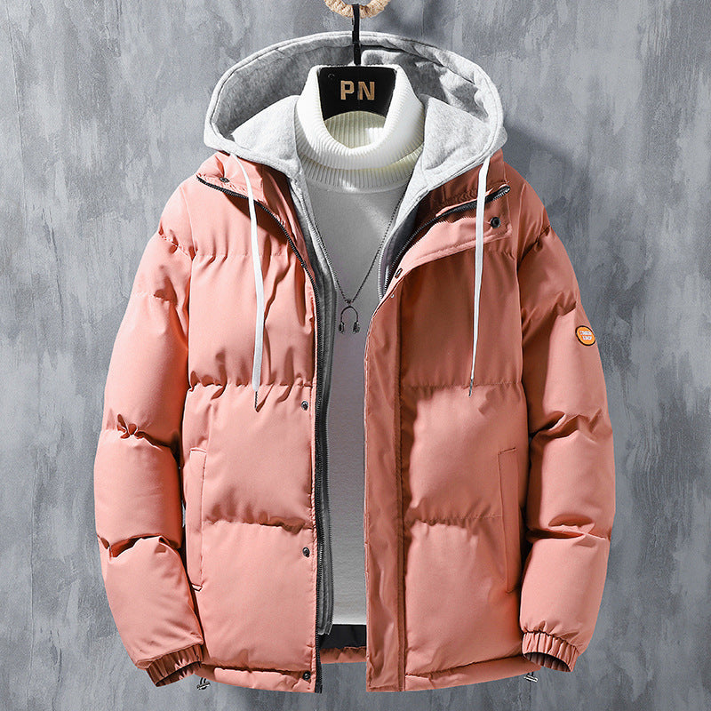 Hooded Jacket Men Winter Windproof