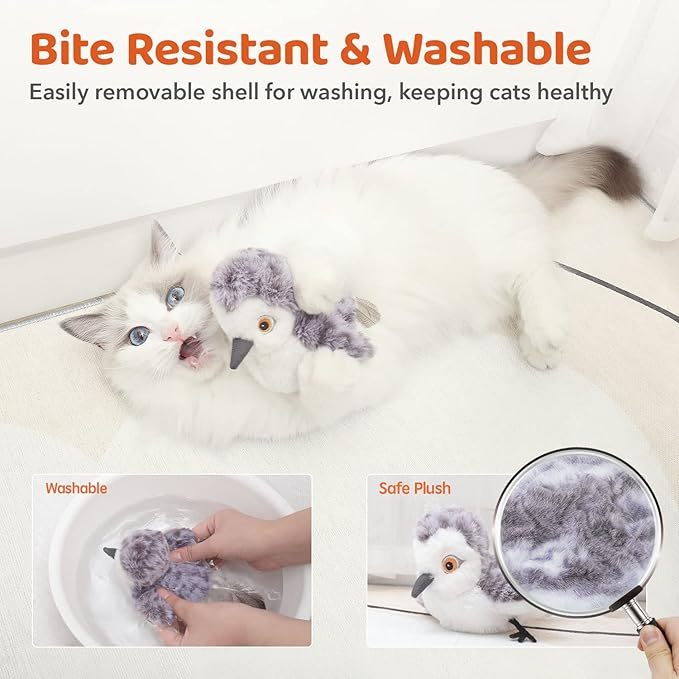 Cat Toys Flapping Bird No Flying