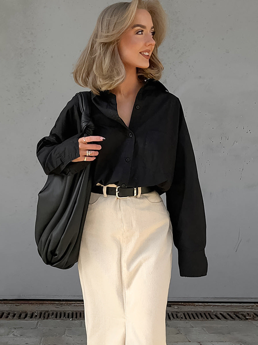 Slim-fitting Simple Versatile Skirt